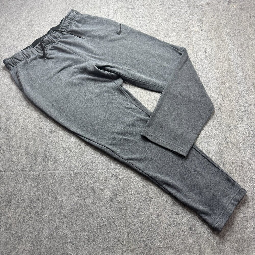 Nike Sweatpants Men XL Gray Tapered Open Hem 31" 860369 Fleece